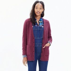 Maroon Madewell University Cardigan Sweater